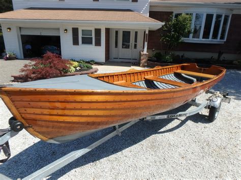 lulu vintage 40 inch model wood row boat